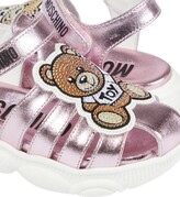 Thumbnail for your product : MOSCHINO BAMBINO Logo leather sandals