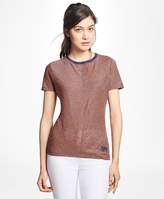 Thumbnail for your product : Brooks Brothers Striped Linen-Cotton T-Shirt