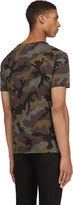 Thumbnail for your product : Valentino Green Camo Single-Stud T-Shirt