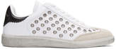 Isabel Marant - Baskets cloutées blanches Bryce Eyelet