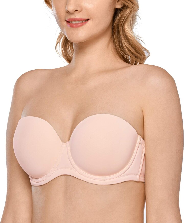 Delimira Women's Strapless Bras Multiway for Bigger Bust Push Up
