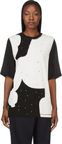 Thumbnail for your product : 3.1 Phillip Lim Black Silk & Jersey Studded T-Shirt