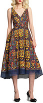 Thumbnail for your product : Eva Franco Charlotte Paisley Embroidered Sleeveless Midi Dress