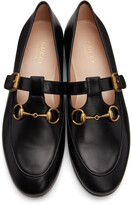 Thumbnail for your product : Gucci Black Horsebit Baby Loafers