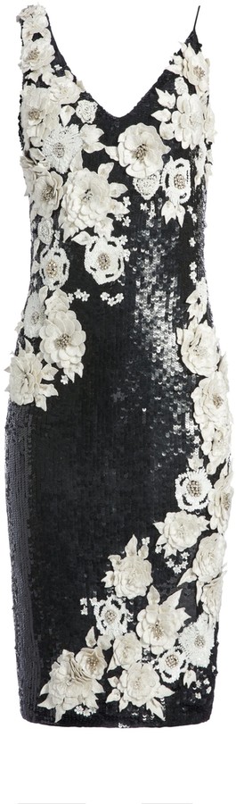 alice and olivia francie sequin cocktail dress