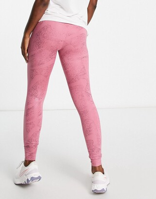 nike pink leopard print leggings