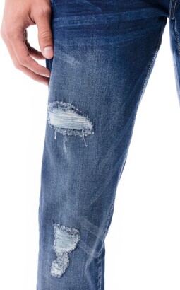 X-Ray Skinny-Fit Distressed Stretch Jeans