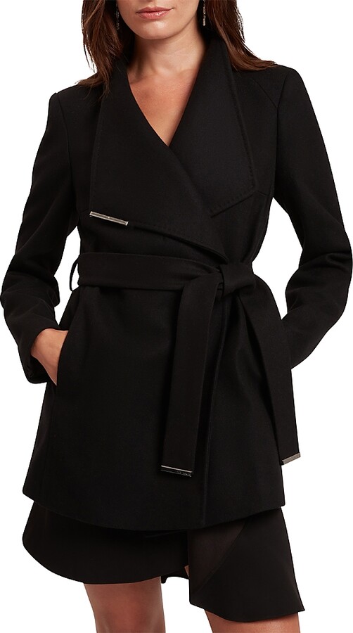 Ted Baker Rosess Wool Blend Wrap Coat