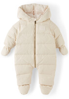 Thumbnail for your product : Burberry Baby Off-White Down Star Monogram Puffer Snowsuit