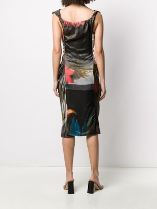 Vivienne Westwood Floral Print Ruched Dress