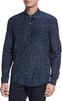 Thumbnail for your product : Vince Pencil Dot Sport Shirt, Navy