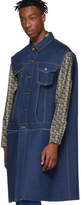 Thumbnail for your product : Maison Margiela Blue Denim Cut-Out Jacket