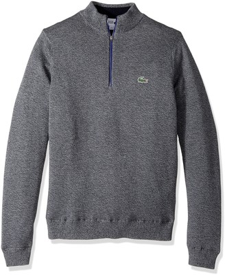 lacoste zip cardigan