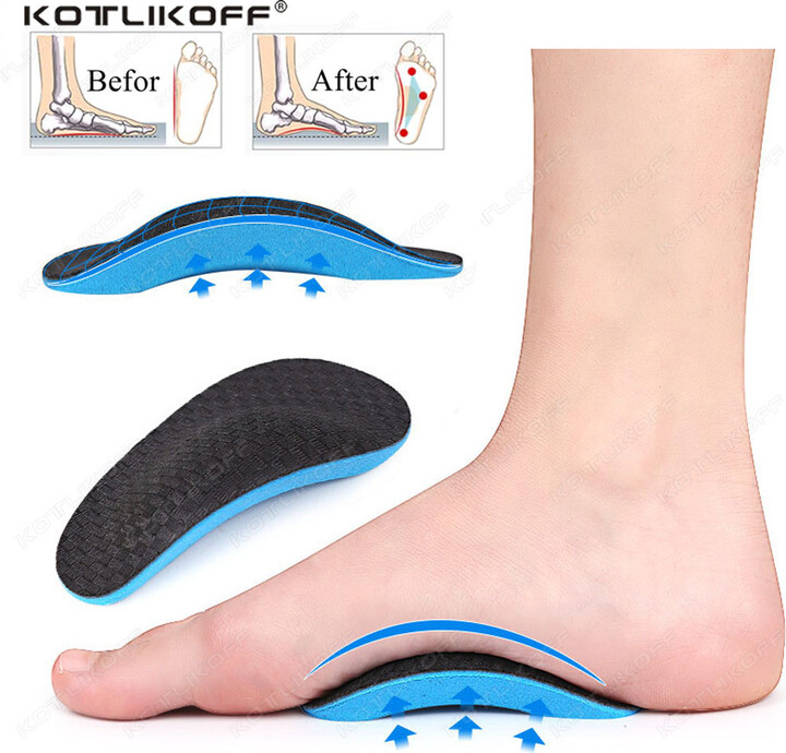 KOTLIKOFF EVA Flat Feet Arch Support Orthopedic Insoles Pads For Shoes Men Women Foot Valgus Varus Sports Insoles Shoe Inserts Accessories