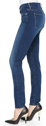 7 For All Mankind Mid-Rise Skinny Jeans, Slim Illusion Luxe Brilliant Blue