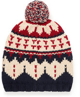 Thumbnail for your product : Moncler Fair Isle Virgin Wool Bobble Hat
