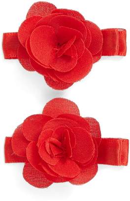 PLH Bows Set of 2 Flower Hair Clips