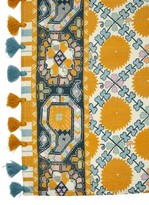 Thumbnail for your product : D'Ascoli Set Of Four Samarkand Linen-cotton Placemats - Blue Multi