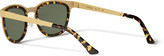 Thumbnail for your product : L.G.R Glorioso Coated Stainless Steel and Acetate Sqaure-Frame Sunglasses