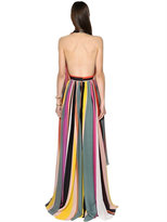 Thumbnail for your product : Elie Saab Striped Crepe Georgette Gown