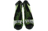 Thumbnail for your product : Iron Fist NEW Zombie Stomper Black Graphic Slip On Platform Heels Shoes 5 BHFO