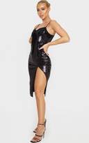Thumbnail for your product : PrettyLittleThing Gold Sequin Corset Detail Strappy Midi Dress