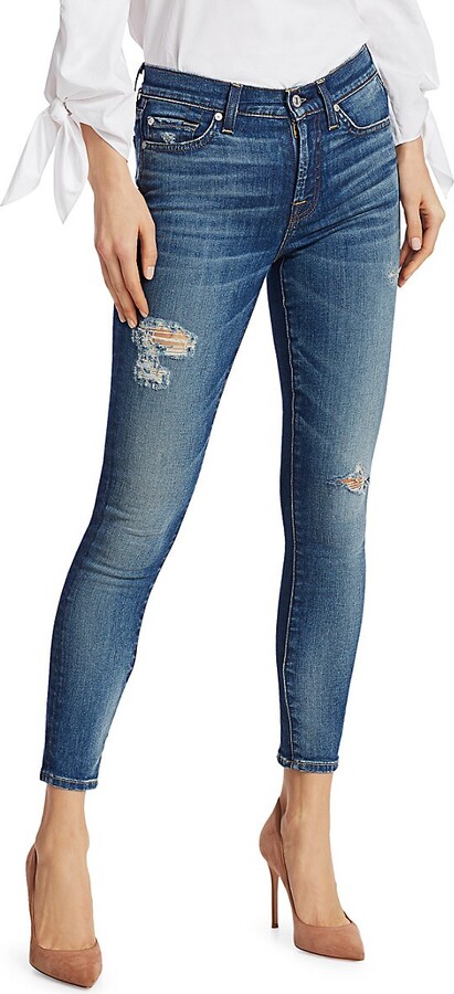 ONLY Jegging & Skinny & Slim Rabatt 72 % Grau L DAMEN Jeans Destroyed 