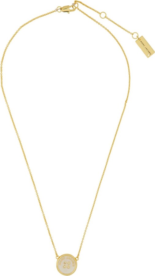 Marc Jacobs button Pendant Necklace