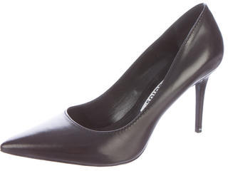 Acne Studios Pointed-Toe Leather Pumps