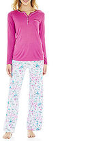 Thumbnail for your product : Liz Claiborne Long-Sleeve Pajama Set - Petite