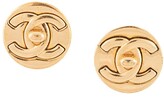 Thumbnail for your product : Chanel Pre Owned 1997 CC turn-lock earrings