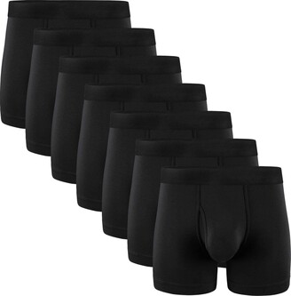 Underworks Men's Cotton Spandex Long Boxer Underwear