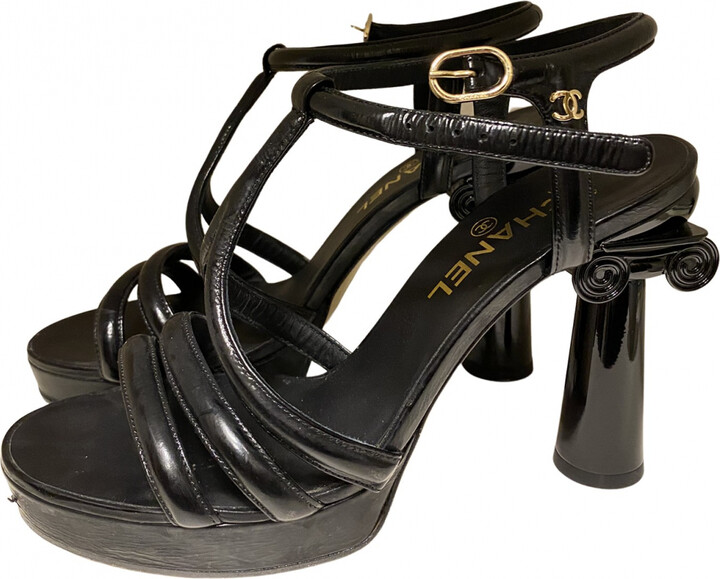 Chanel Patent leather sandals - ShopStyle