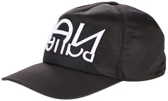 Neil Barrett Black Branded Baseball Hat