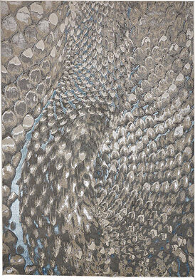 Weave And Wander Aurelian Abstract Hand Knotted Indoor Rectangle Area Rug