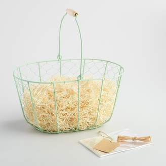 Cost Plus World Market Mint Wire Basket Kit