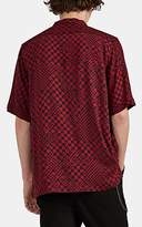 Thumbnail for your product : Ksubi Men's Abstract-Checkerboard Short-Sleeve Shirt - Md. Red