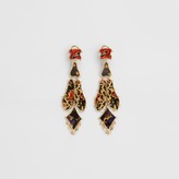 Thumbnail for your product : Burberry Resin and Gold-plated Drop Earrings