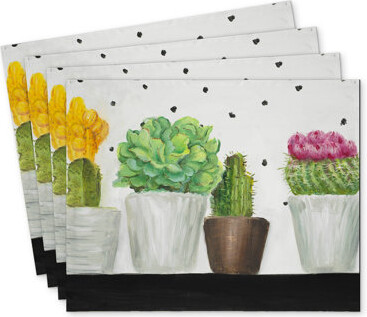 East Urban Home Mini Cactus Succulent Dreketi Set of 4 - Home Decor