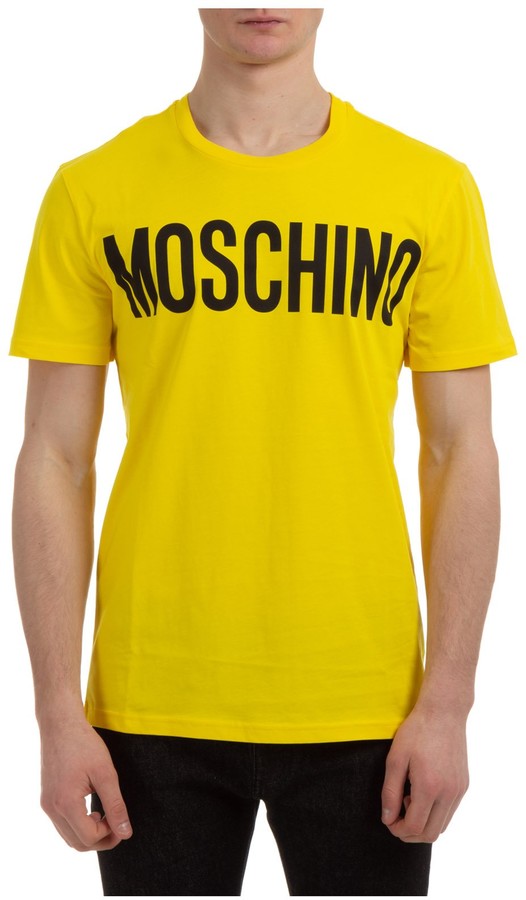yellow moschino t shirt