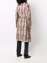 Thumbnail for your product : R 13 Cheetah-Print Belted Coat