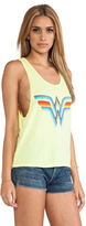 Thumbnail for your product : Junk Food 1415 Junk Food Wonder Woman Backstage Cropped Tank