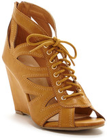 Thumbnail for your product : Elegant Footwear DbDk Dolala Lace-Up Wedge