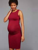 Thumbnail for your product : A Pea in the Pod Back Interest Ruched Maternity Dress