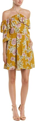 Cupcakes And Cashmere Women's Fonda Ruffle Detail Floral Print Dress