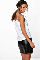Thumbnail for your product : boohoo Tall Ruby Elastic Strap Texture Cami