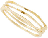 Thumbnail for your product : Panacea Set of Three Golden Brushed Bangles