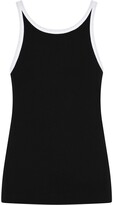 Thumbnail for your product : Dolce & Gabbana Logo-Patch Fine-Rib Tank Top