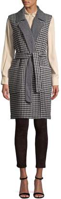 Max Mara Women's Wool and Cashmere Elettra Check Vest