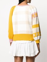 Thumbnail for your product : LoveShackFancy Ryland colour-blocked jumper